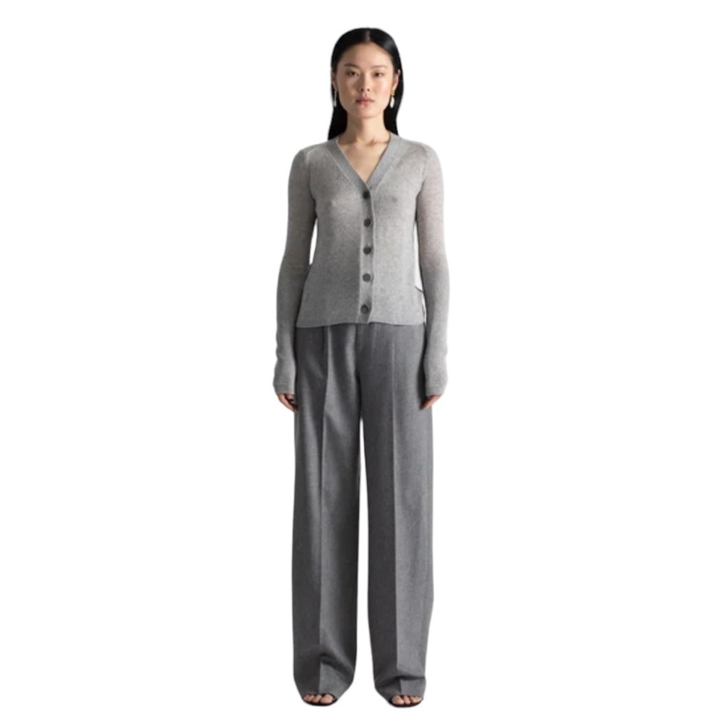 Maria McManus Featherweight Cardigan in‎ Heather Grey